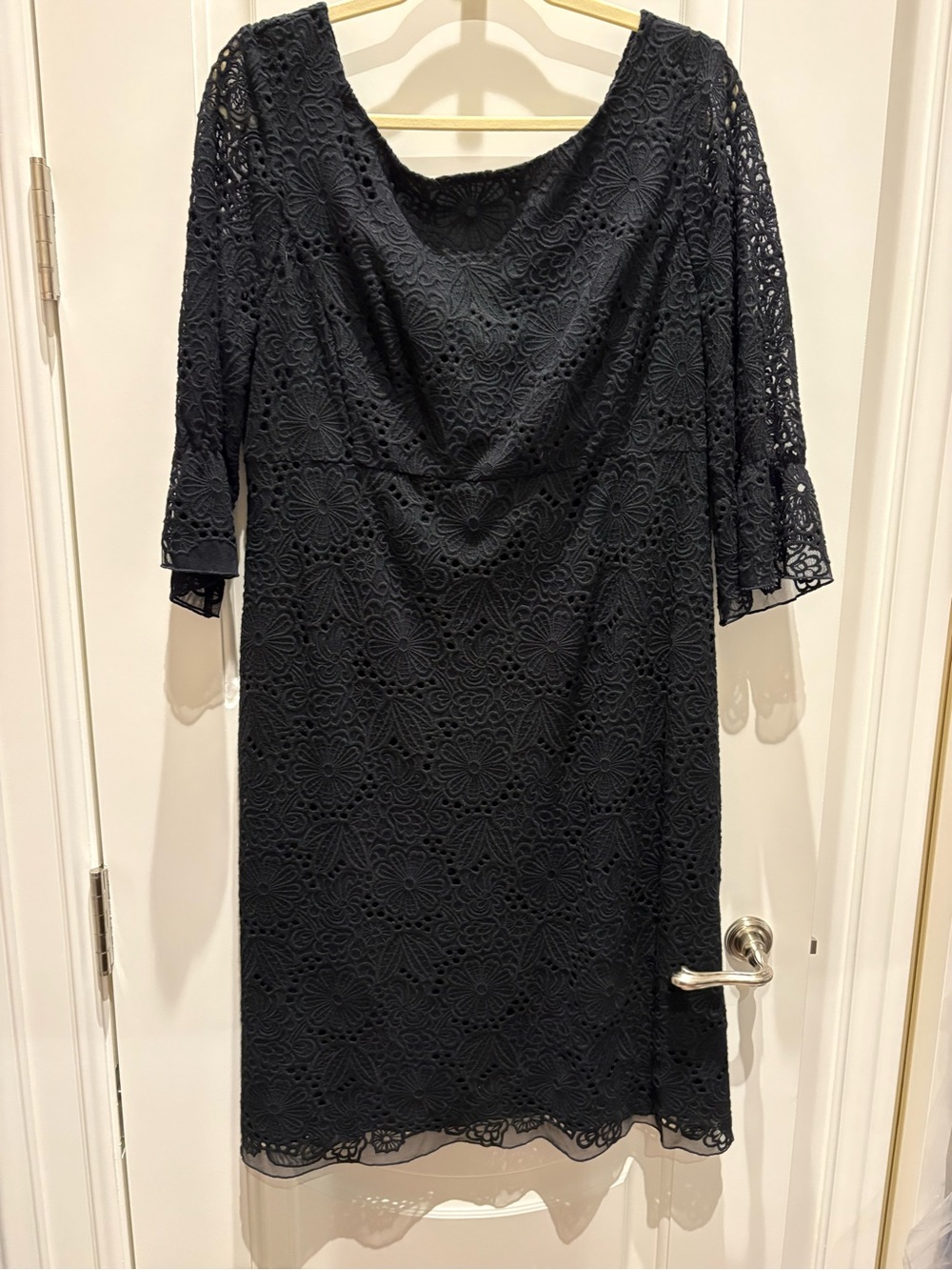 Lilly Pulitzer Black Lace Midi Dress